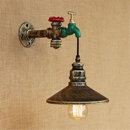 Nowość w stylu rustykalnym Retro Malowanie Cecha dla Mini Stylu Ambient Light Kinkiety Ścienne Światło Ścienne