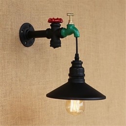 Nowość w stylu rustykalnym Retro Malowanie Cecha dla Mini Stylu Ambient Light Kinkiety Ścienne Światło Ścienne