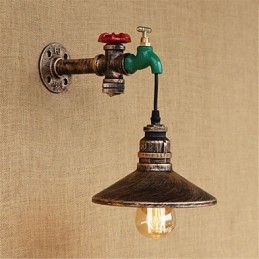 Nowość w stylu rustykalnym Retro Malowanie Cecha dla Mini Stylu Ambient Light Kinkiety Ścienne Światło Ścienne