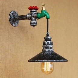 Nowość w stylu rustykalnym Retro Malowanie Cecha dla Mini Stylu Ambient Light Kinkiety Ścienne Światło Ścienne