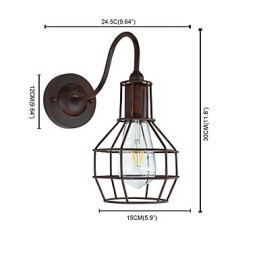 Kinkiet Kinkiety ścienne Kinkiet ścienny Rusty w kolorze retro