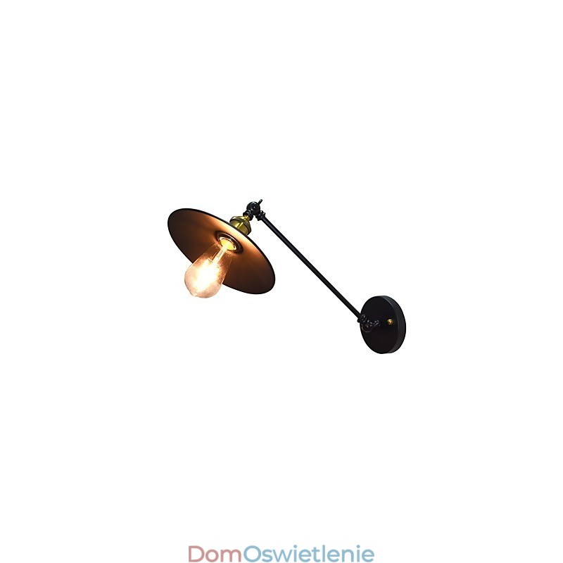 Buzz Wall Żelazna lampa ścienna Głupia czarna lampa świetlna na ścianie