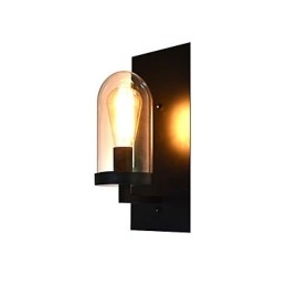 Malowana stalowa lampa ścienna Dumb Black American Coffee Decoration Retro lampa ścienna Lightsaber Lamp na ścianie
