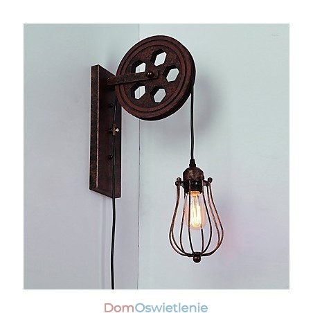Kinkiet przemysłowy retro żelazny kreatywny osobowość podnośna lampa ścienna Kinkiet przemysłowy retro żelazny kreatywny osobowość podnośna lampa ścienna