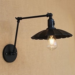 Funkcja malowania w stylu vintage country dla miniaturowego stylu, lampa wisząca na ramieniu obrotowym, lampa ścienna