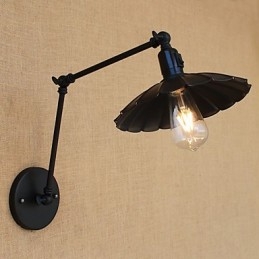 Funkcja malowania w stylu vintage country dla miniaturowego stylu, lampa wisząca na ramieniu obrotowym, lampa ścienna