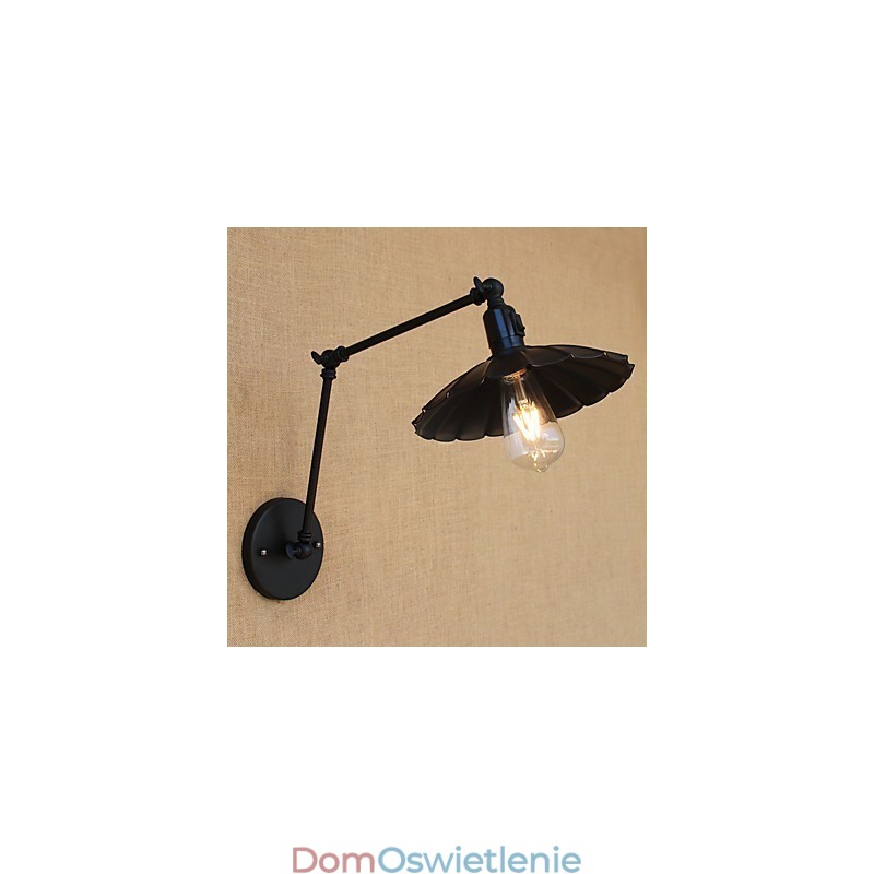 Funkcja malowania w stylu vintage country dla miniaturowego stylu, lampa wisząca na ramieniu obrotowym, lampa ścienna