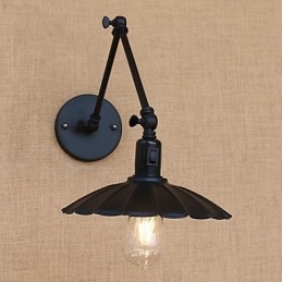 Funkcja malowania w stylu vintage country dla miniaturowego stylu, lampa wisząca na ramieniu obrotowym, lampa ścienna