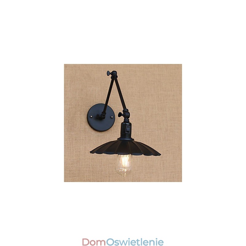 Funkcja malowania w stylu vintage country dla miniaturowego stylu, lampa wisząca na ramieniu obrotowym, lampa ścienna