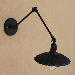 Funkcja malowania w stylu vintage country dla miniaturowego stylu, lampa wisząca na ramieniu obrotowym, lampa ścienna