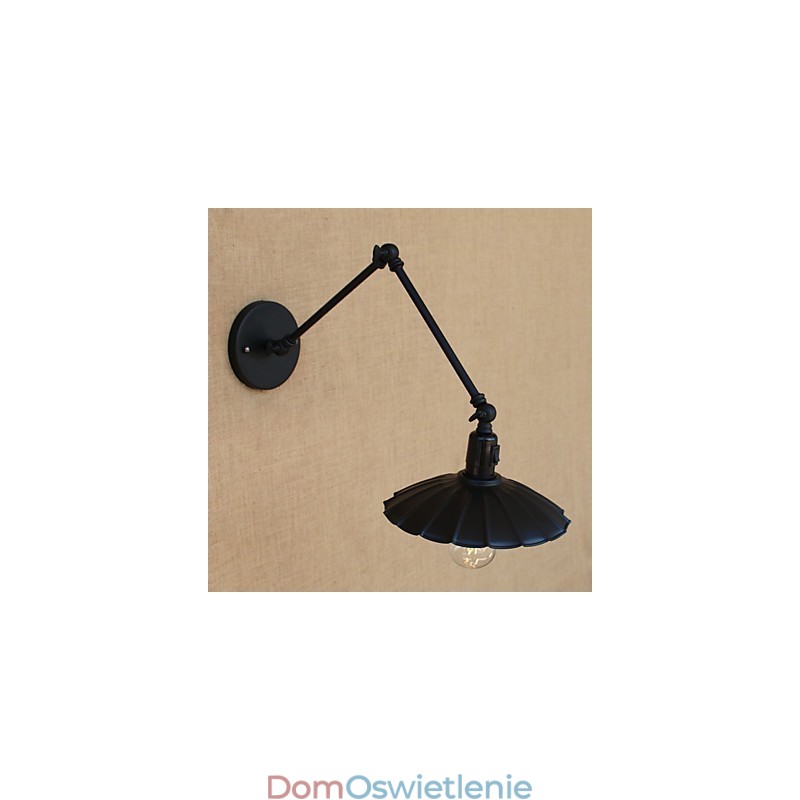 Funkcja malowania w stylu vintage country dla miniaturowego stylu, lampa wisząca na ramieniu obrotowym, lampa ścienna