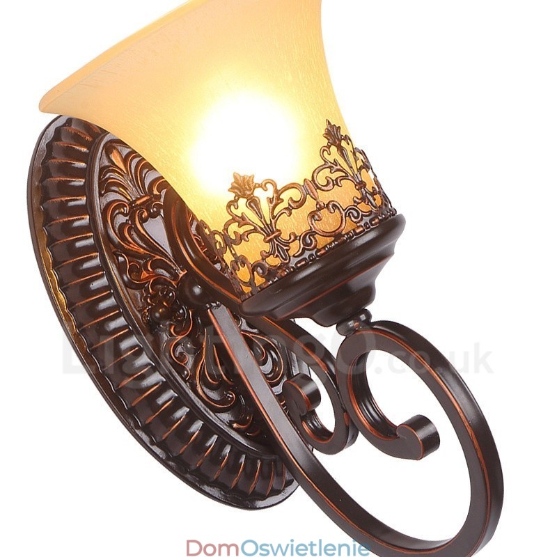 Pojedyncze światło Rustykalny domek Salon Jadalnia Sypialnia Metalowe kinkiety wewnętrzne