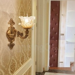 Pojedyncze światło Tradycyjne Klasyczne Salon Jadalnia Sypialnia Metalowe Luksusowe Kinkiety Wewnętrzne