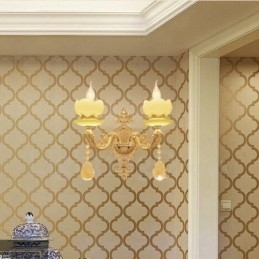 2 światła Tradycyjne klasyczne Salon Jadalnia Sypialnia Metalowe kinkiety wewnętrzne