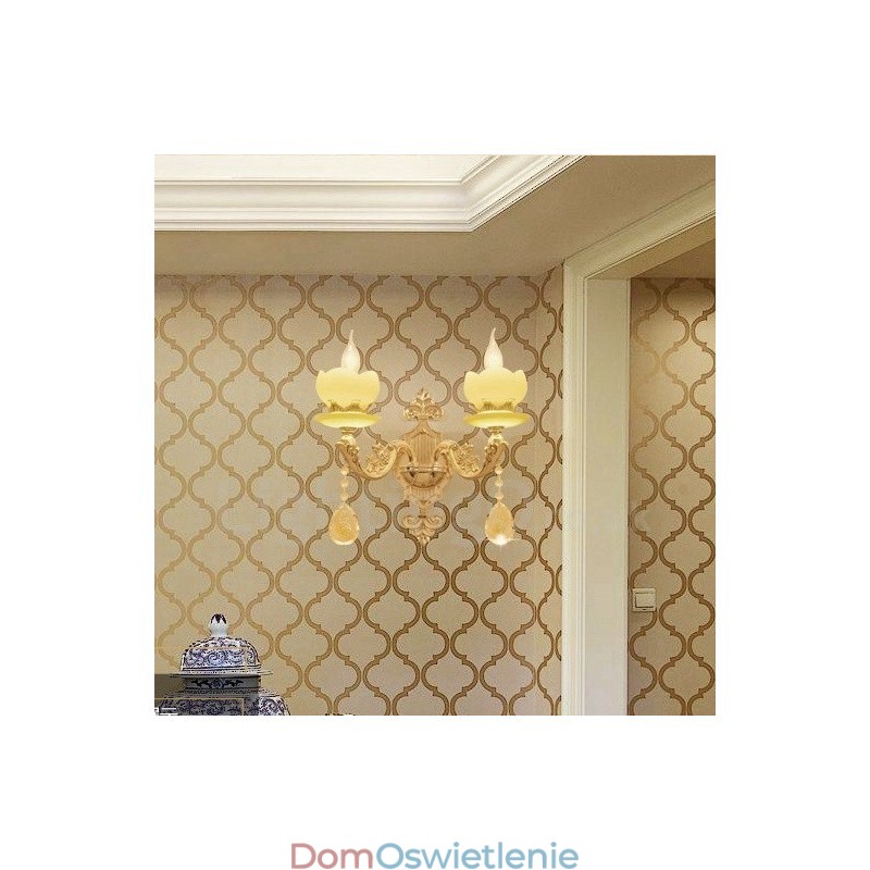 2 światła Tradycyjne klasyczne Salon Jadalnia Sypialnia Metalowe kinkiety wewnętrzne