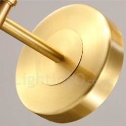 Pojedyncze światło Tradycyjne Klasyczne Miedziane Kinkiety Wewnętrzne