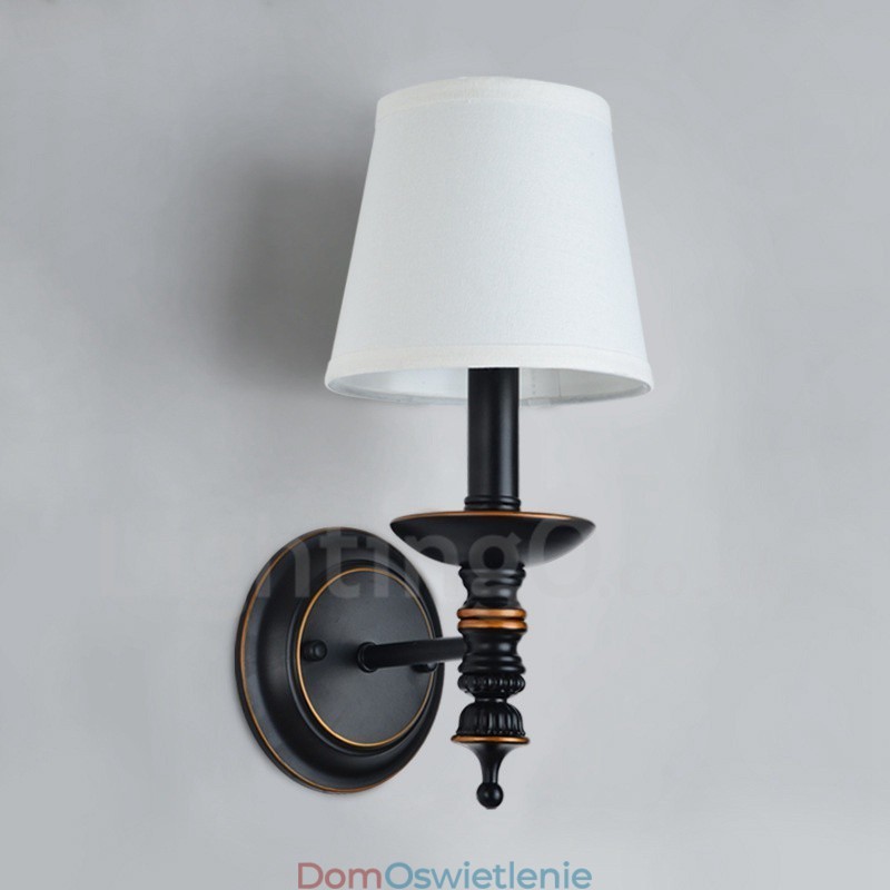 Pojedyncze światło Tradycyjne Klasyczne Kinkiety Wewnętrzne