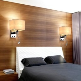 Nowoczesny pokój hotelowy Czytanie Kreatywny Korytarz Tkanina Balkon Lampka nocna Światło ścienne