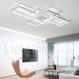 Nowoczesna współczesna aluminiowa lampa sufitowa do montażu na ścianie z pilotem do ściemniania do salonu, sypialni, może być również używana jako lampa ścienna
