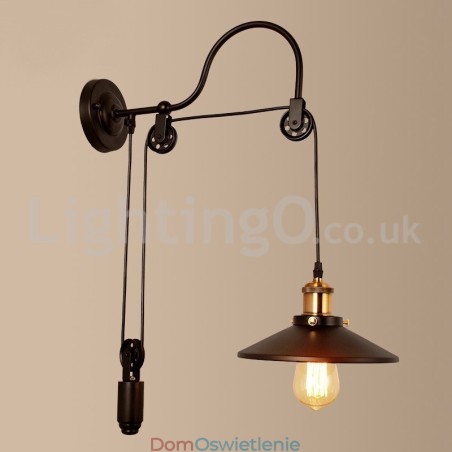Retro Flush Mounted Wall Lights Aisle Bar Cafe Sypialnia Gabinet Loft Pulley Wall Lamp Retro Flush Mounted Wall Lights Aisle Bar Cafe Sypialnia Gabinet Loft Pulley Wall Lamp
