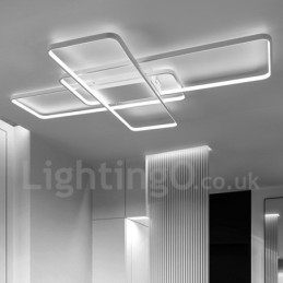 Nowoczesna współczesna aluminiowa lampa sufitowa do montażu na ścianie z pilotem do ściemniania do salonu, sypialni, może być również używana jako lampa ścienna