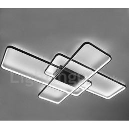 Nowoczesna współczesna aluminiowa lampa sufitowa do montażu na ścianie z pilotem do ściemniania do salonu, sypialni, może być również używana jako lampa ścienna