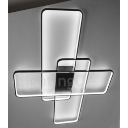 Nowoczesna współczesna aluminiowa lampa sufitowa do montażu na ścianie z pilotem do ściemniania do salonu, sypialni, może być również używana jako lampa ścienna