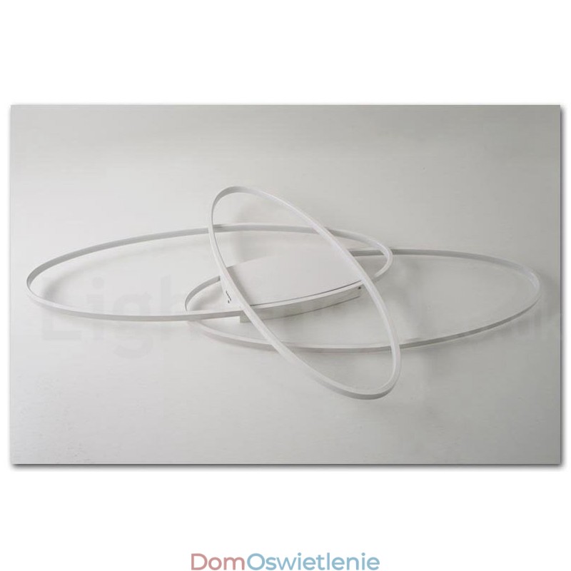 Ściemnialna owalna nowoczesna współczesna aluminiowa lampa sufitowa do montażu na ścianie do salonu, sypialni, może być również używana jako lampa ścienna