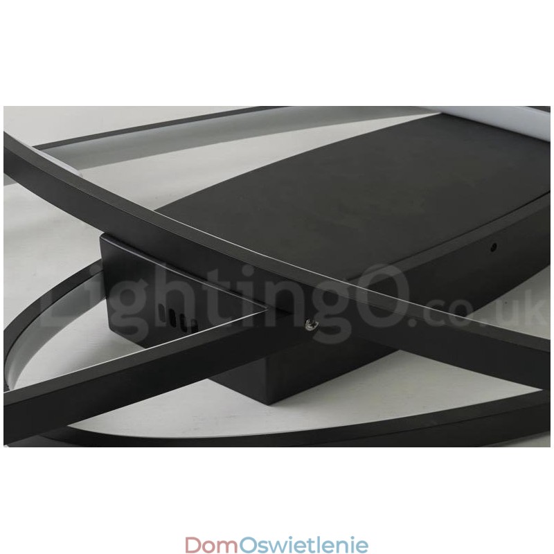 Ściemnialna owalna nowoczesna współczesna aluminiowa lampa sufitowa do montażu na ścianie do salonu, sypialni, może być również używana jako lampa ścienna