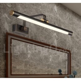 IPMirror Lampa Oświetlenie łazienkowe Czysty mosiądz Kinkiety z akrylowym kloszem Oświetlenie do makijażu