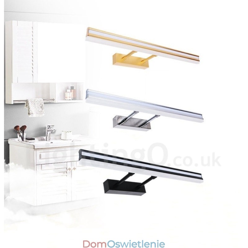 Lampa lustrzana IP44 Oświetlenie łazienkowe Oświetlenie ścienne w górę i w dół z kloszem akrylowym Oświetlenie do makijażu