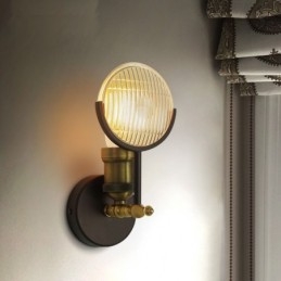 1 światło rustykalne retro vintage kinkiet z kloszem szklanym specjalnie do hotelu biura salonu jadalni