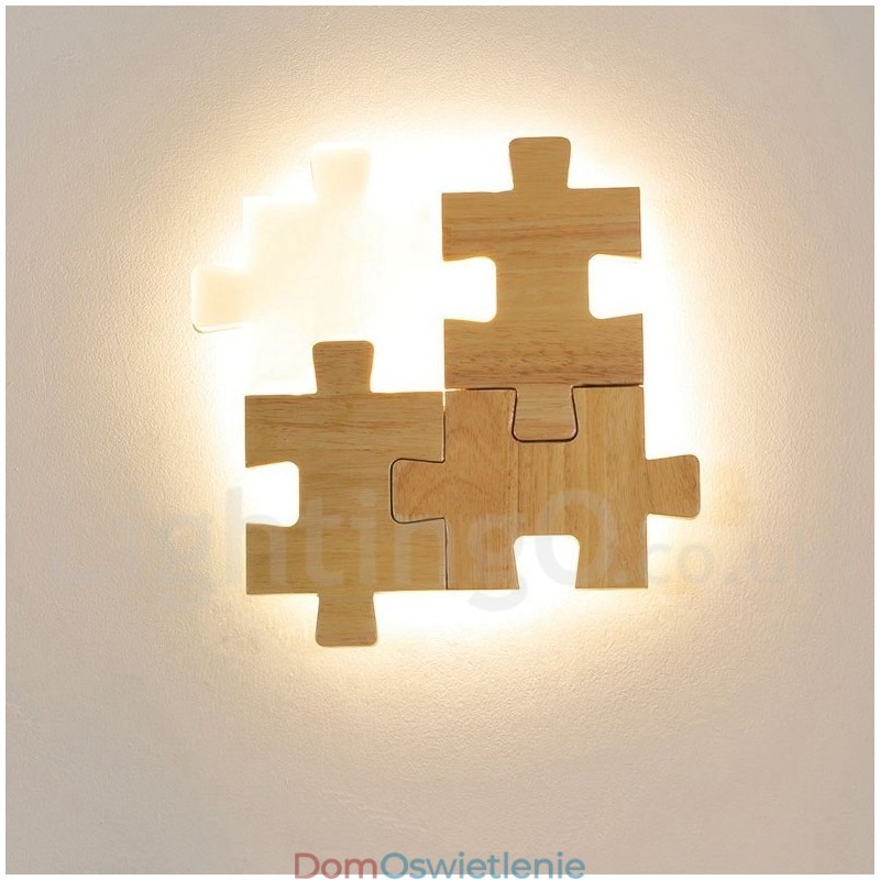 Drewniane kinkiety ścienne z akrylowym kloszem Nowoczesne współczesne drewniane kinkiety ścienne z bambusa