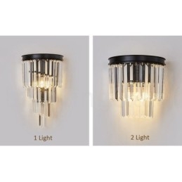 Nowoczesna luksusowa lampa ścienna K9 Crystal z kryształowym kloszem