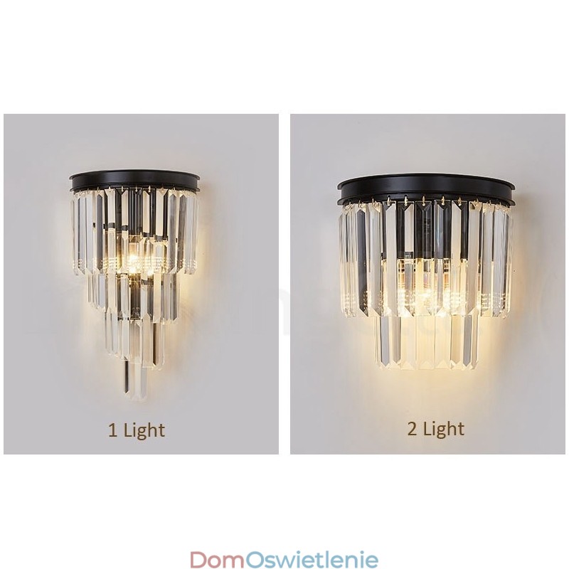 Nowoczesna luksusowa lampa ścienna K9 Crystal z kryształowym kloszem