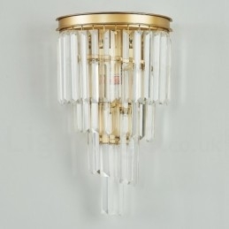Nowoczesna luksusowa lampa ścienna K9 Crystal z kryształowym kloszem