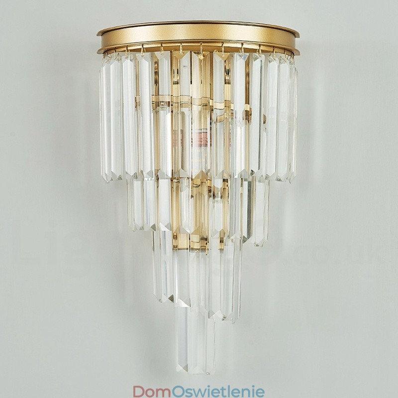 Nowoczesna luksusowa lampa ścienna K9 Crystal z kryształowym kloszem