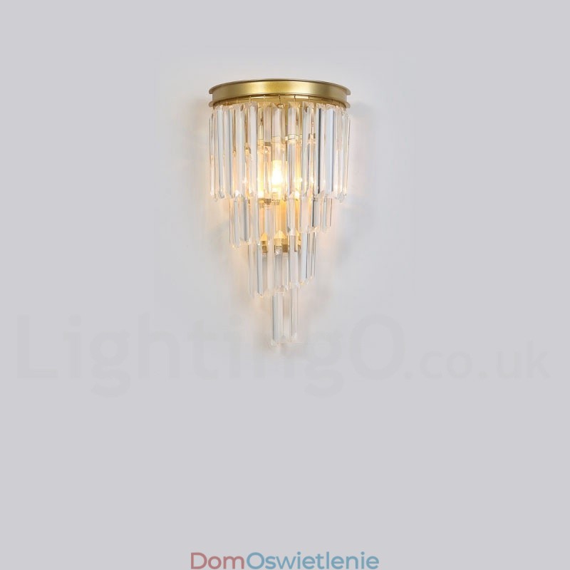 Nowoczesna luksusowa lampa ścienna K9 Crystal z kryształowym kloszem