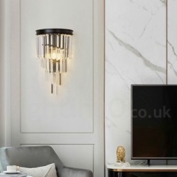 Nowoczesna luksusowa lampa ścienna K9 Crystal z kryształowym kloszem