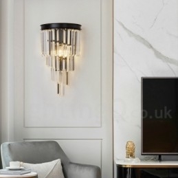 Nowoczesna luksusowa lampa ścienna K9 Crystal z kryształowym kloszem
