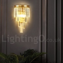 Nowoczesna luksusowa lampa ścienna K9 Crystal z kryształowym kloszem