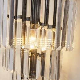 Nowoczesna luksusowa lampa ścienna K9 Crystal z kryształowym kloszem