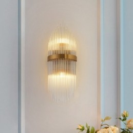 Nowoczesna luksusowa lampa ścienna K9 Crystal z kryształowym kloszem