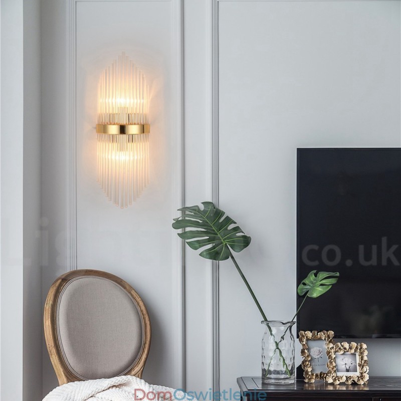 Nowoczesna luksusowa lampa ścienna K9 Crystal z kryształowym kloszem
