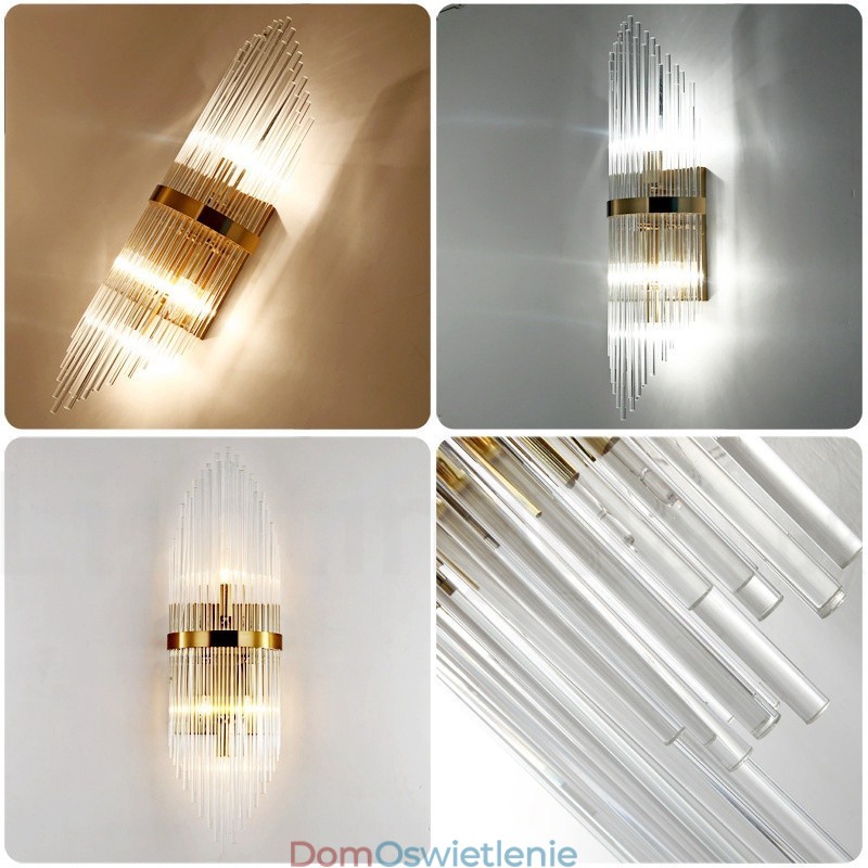 Nowoczesna luksusowa lampa ścienna K9 Crystal z kryształowym kloszem