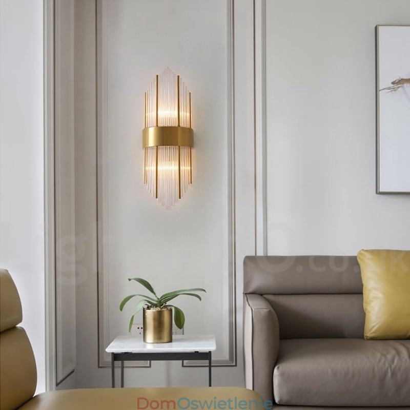 Nowoczesna luksusowa lampa ścienna K9 Crystal z kryształowym kloszem