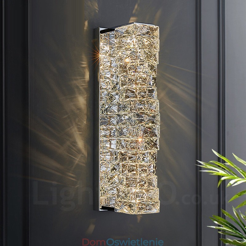 Nowoczesna lampa ścienna K9 Crystal do sypialni, przedpokoju, korytarza, salonu i gabinetu