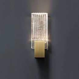 Postmodernistyczny minimalistyczny salon kryształowe kinkiety ścienne amerykańska sztuka lampka nocna sypialnia gabinet kinkiety ścienne