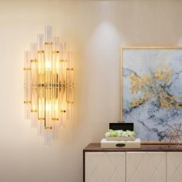 Hotel Light Luksusowa kryształowa lampa ścienna Postmodernistyczna osobowość Salon Korytarz wejściowy Tło ścienne Lampa ścienna Sypialnia Lampka nocna Dekoracyjne kinkiety