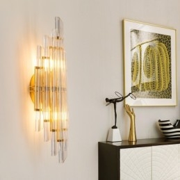 Hotel Light Luksusowa kryształowa lampa ścienna Postmodernistyczna osobowość Salon Korytarz wejściowy Tło ścienne Lampa ścienna Sypialnia Lampka nocna Dekoracyjne kinkiety